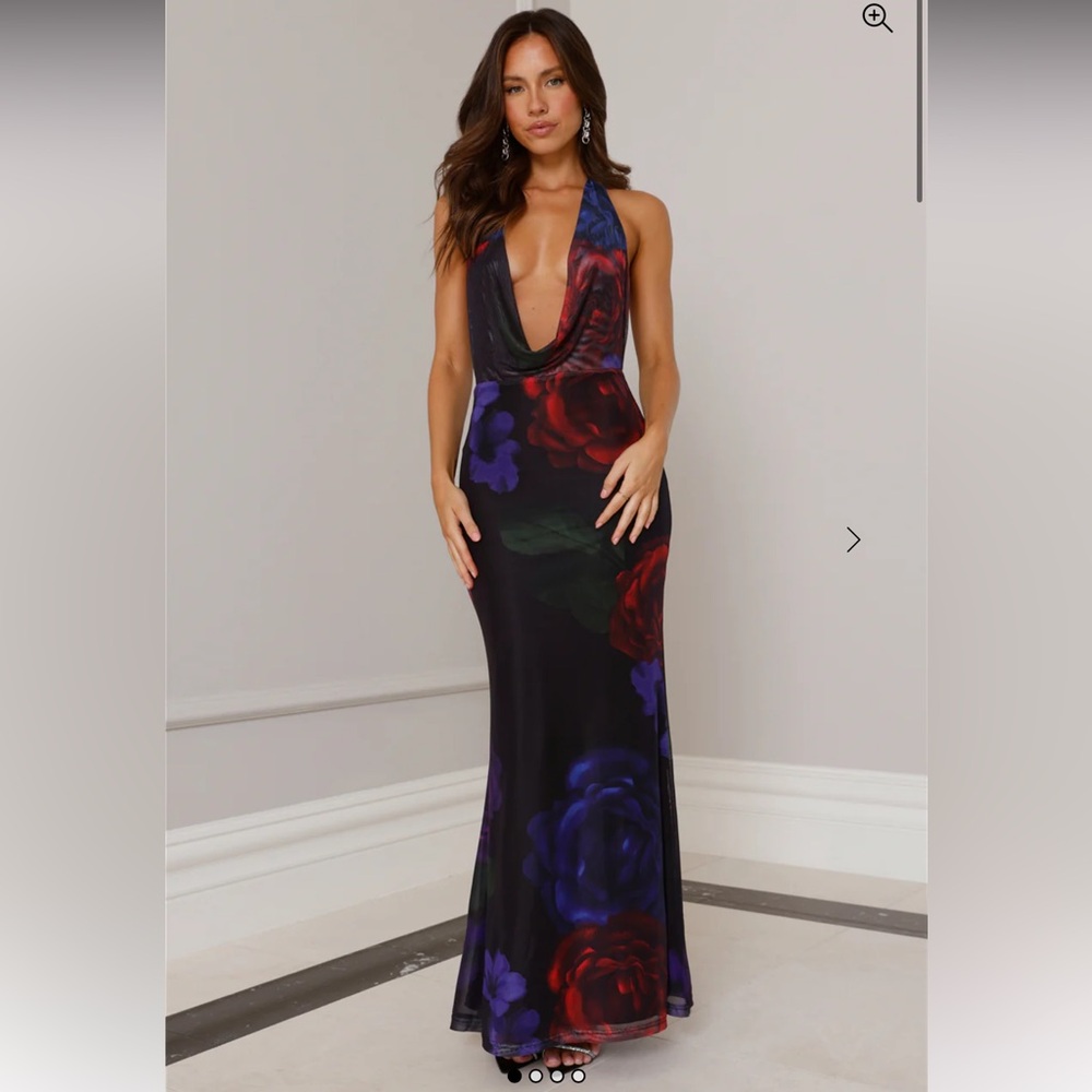 RUNAWAY ZOEY MAXI DRESS DARK FLORAL 🌹